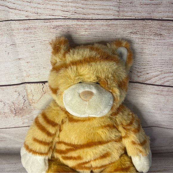 Build A Bear Workshop Tabby Fat Cat 16" Orange Plush Kitty Stuffed Animal Meows - Picture 8 of 8